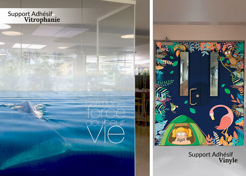 Vitrophanie décorative